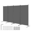 Room Divider, 4 Panels Room Divider, Folding Privacy Screen and Portable Partition Divider for Room Separation