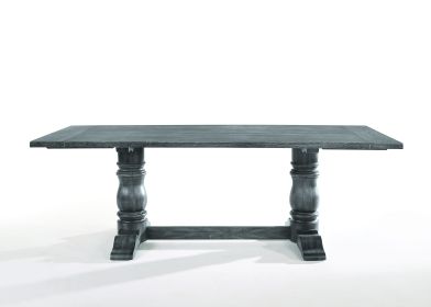 Leventis Weathered Gray Finish Dining Table
