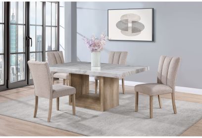 SHEENA 5PC DINING TABLE SET NATURAL