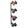 VEVOR Wall Mount Saddle Rack Four Tiers Western & English Horse Saddle Holder