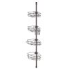 VEVOR 56" to 114" High Shower Corner Caddy Tension Pole Rust-Proof Tension Pole