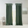 1 PC Twist Tab Lined Window Curtain Panel Green 50x95"