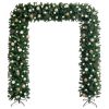 Christmas Tree Arch with LEDs&Ball Set Green 94.5"