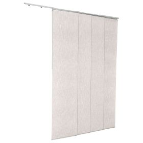 Panel Track Blinds Extendable Track from 45.8 in to 86 in W Trimmable Light Gray