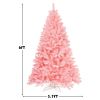 6ft Pink Christmas Tree - 1036 Flourishing Branch Tips for Dreamy Festive Ambiance