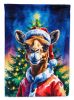 Camel Christmas House Flag Large Porch Sleeve Pole Decorative Outside Yard Banner Artwork Wall Hanging, Polyester, House Size, Multicolor
