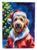 Labradoodle Christmas House Flag Large Porch Sleeve Pole Decorative Outside Yard Banner Artwork Wall Hanging, Polyester, House Size, Multicolor