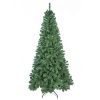 6FT Unlit Artificial Christmas Tree, Green Xmas Tree with 500 Tips and Folding Metal Stand, for Indoor Holiday Decoration