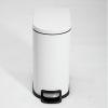 SSTC103-10L-W, Stainless Steel Kitchen Trash Can, 10L, White