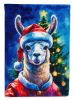Llama Christmas House Flag Large Porch Sleeve Pole Decorative Outside Yard Banner Artwork Wall Hanging, Polyester, House Size, Multicolor