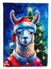 Llama Christmas House Flag Large Porch Sleeve Pole Decorative Outside Yard Banner Artwork Wall Hanging, Polyester, House Size, Multicolor