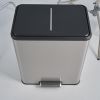 SSTC601-60L-S, Stainless Steel Kitchen Trash Can, 60L