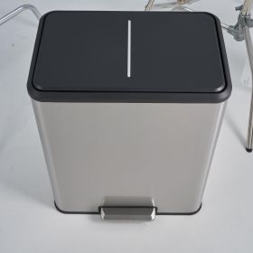 SSTC601-60L-S, Stainless Steel Kitchen Trash Can, 60L