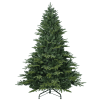 Artificial 7.5ft Green Christmas Tree with 3135 PE/PVC Mixed Branch Tips, Steel wire, Hinged Premium & Foldable Base for Indoor Holiday Decorating