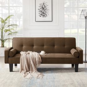 fabric sofa, medieval love seat sofa furniture, with pillows, living room button tufted sofa, pull point design