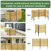 Goodyo 55"x38.5"W (2 Panels) Cedar Wood Privacy Screen, Outdoor Privacy Walls, Privacy Wood Fence for Pool Equipment Enclosure, Trash Can Enclosures