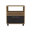 Baldwin City Nightstand, Bedroom, Light Oak/Black