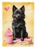 Schipperke Happy Birthday Garden Flag Mailbox Flag Decorative Yard Flag Banner Outside Patio Artwork Yard Flower Beds, Garden Size, Multicolor