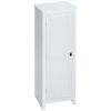 48" Farmhouse Kitchen Pantry Storage Cabinet with Barn Door, Kitchen Pantry Cabinet with Adjustable Shelves, White