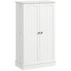 Freestanding Pantry Cabinet 41 Inch Kitchen Pantry with Spice Racks and Adjustable Shelves for Home Use, White