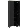 67" 4-Door Kitchen Pantry Cabinet, Freestanding Storage Cabinet Cupboard with Adjustable Shelves, Black