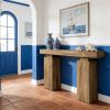 Lobby and living room sofas, rustic style control console