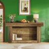105cm Console Table 2-Story Sofa Table in Country Style Entrance Table with Shelf for Hallway Living Room Decor