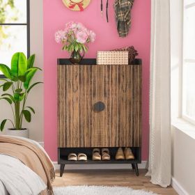 6-Level Wardrobe with Doors Shoe Storage Furniture Organizer for Home Office Space Saving Design