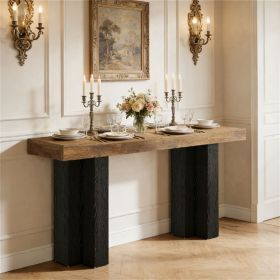 Console Table Brown Stable Legs for Living Room And Entrance Area Furniture Decorative Accessory