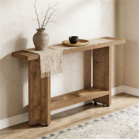 Slim Console Table with Shelf Long Sofa Table behind Sofa for Living Room & Hallway Home Furniture Decorative Table