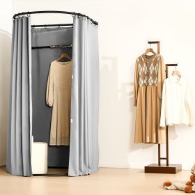 Fitting Room, Dressing Room With Thick Polyester Curtains, Privacy Space With Shading Curtain And A Hook, For Boutique, Mall, Tailor's Store & Outdoor