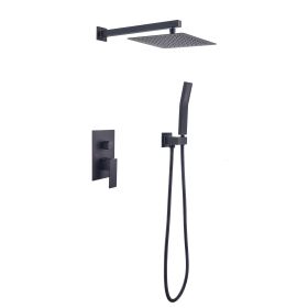 10 Inch Shower Head Bathroom Luxury Rain Shower Complete Combo Set Wall Mounted