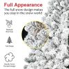 4ft PVC Round Head Flocking Tree Wrap Small Celebrate Festival Artificial Christmas Tree