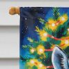 Zebra Christmas House Flag Large Porch Sleeve Pole Decorative Outside Yard Banner Artwork Wall Hanging, Polyester, House Size, Multicolor