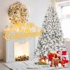 6ft Pvc Mixed Flocked Christmas tree Pine Cone Hinged UL lights Automatic Artificial christmas Tree