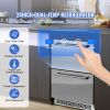 24" Undercounter Refrigerator, 2 Drawer Wine Refrigerator with Different Temperature, 4.87 Cu.ft. Capacity