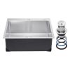 25 inch Kitchen Sink Workstation, 304 Stainless Steel Top Mount Sinks, Drop-In Single Bowl Farmhouse Basin with Accessories