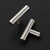 30 Pack Brushed Nickel Cabinet Knobs - Kitchen Silver Pulls for Drawer Stainless Steel Dresser Hardware 2in Length Single Hole T Bar,