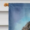 Bernedoodle Happy Birthday House Flag Large Porch Sleeve Pole Decorative Outside Yard Banner Artwork Wall Hanging, Polyester, House Size, Multicolor