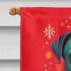 Cane Corso Holiday Christmas House Flag Large Porch Sleeve Pole Decorative Outside Yard Banner Artwork Wall Hanging, Polyester, House Size, Multicolor