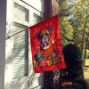 Fawn Boxer Holiday Christmas House Flag Large Porch Sleeve Pole Decorative Outside Yard Banner Artwork Wall Hanging, Polyester, House Size, Multicolor