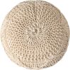 Malibu Knitted Cotton 20 x 20 Round Pouf