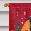 Collie Holiday Christmas House Flag Large Porch Sleeve Pole Decorative Outside Yard Banner Artwork Wall Hanging, Polyester, House Size, Multicolor
