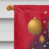 Basenji Holiday Christmas House Flag Large Porch Sleeve Pole Decorative Outside Yard Banner Artwork Wall Hanging, Polyester, House Size, Multicolor
