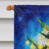 Bear Christmas House Flag Large Porch Sleeve Pole Decorative Outside Yard Banner Artwork Wall Hanging, Polyester, House Size, Multicolor