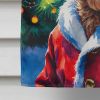 Labradoodle Christmas House Flag Large Porch Sleeve Pole Decorative Outside Yard Banner Artwork Wall Hanging, Polyester, House Size, Multicolor