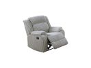 Motion Sofa Loveseat w Console And Recliner Chair Ash Color Fur Like Corduroy 3pc Sofa Set Living Room