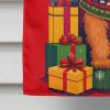 Lakeland Terrier Holiday Christmas House Flag Large Porch Sleeve Pole Decorative Outside Yard Banner Artwork Wall Hanging, Polyester, House Size, Mult