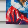 Collie Christmas House Flag Large Porch Sleeve Pole Decorative Outside Yard Banner Artwork Wall Hanging, Polyester, House Size, Multicolor