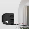 SOGA 160mm Wall-Mounted Clothes Line Dry Rack Retractable Space-Saving Foldable Hanger Black